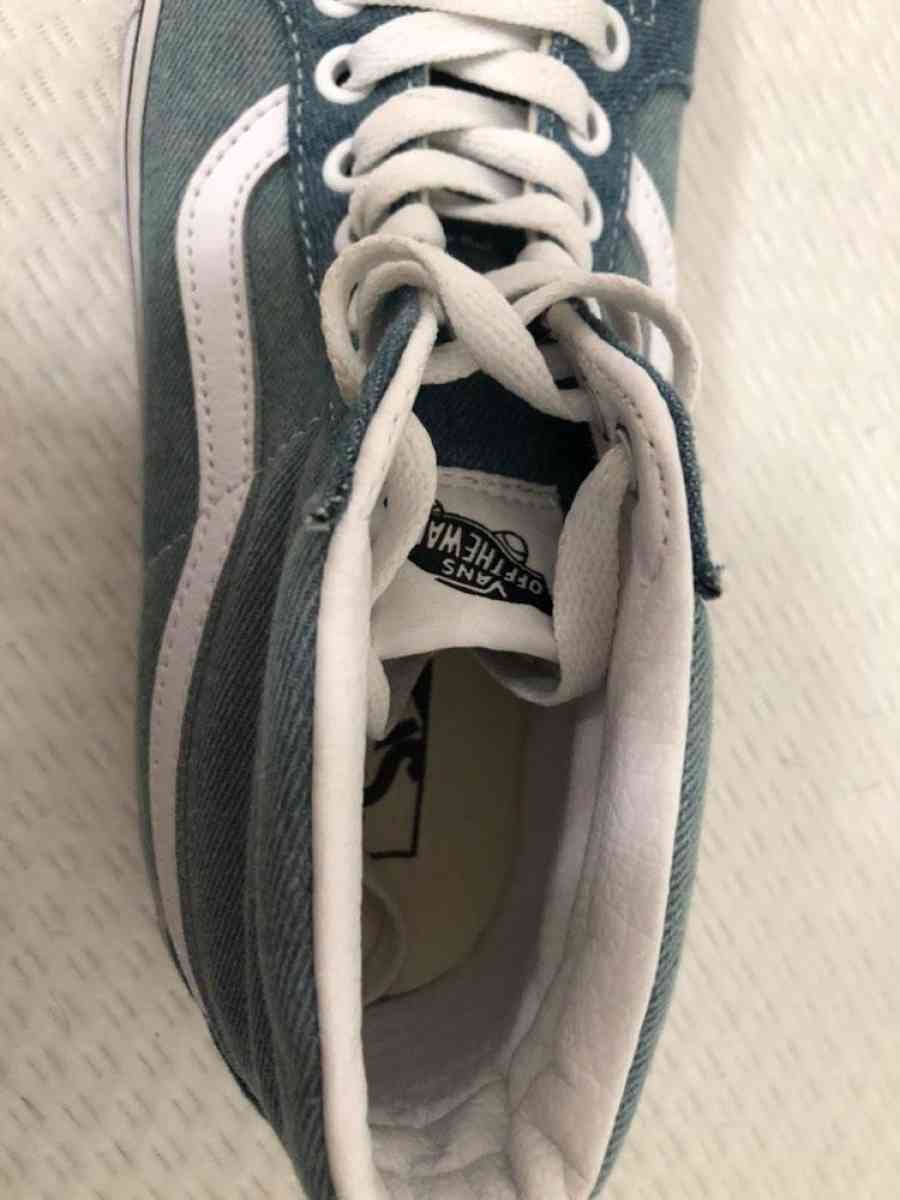 New light blue Vans brand shoe
