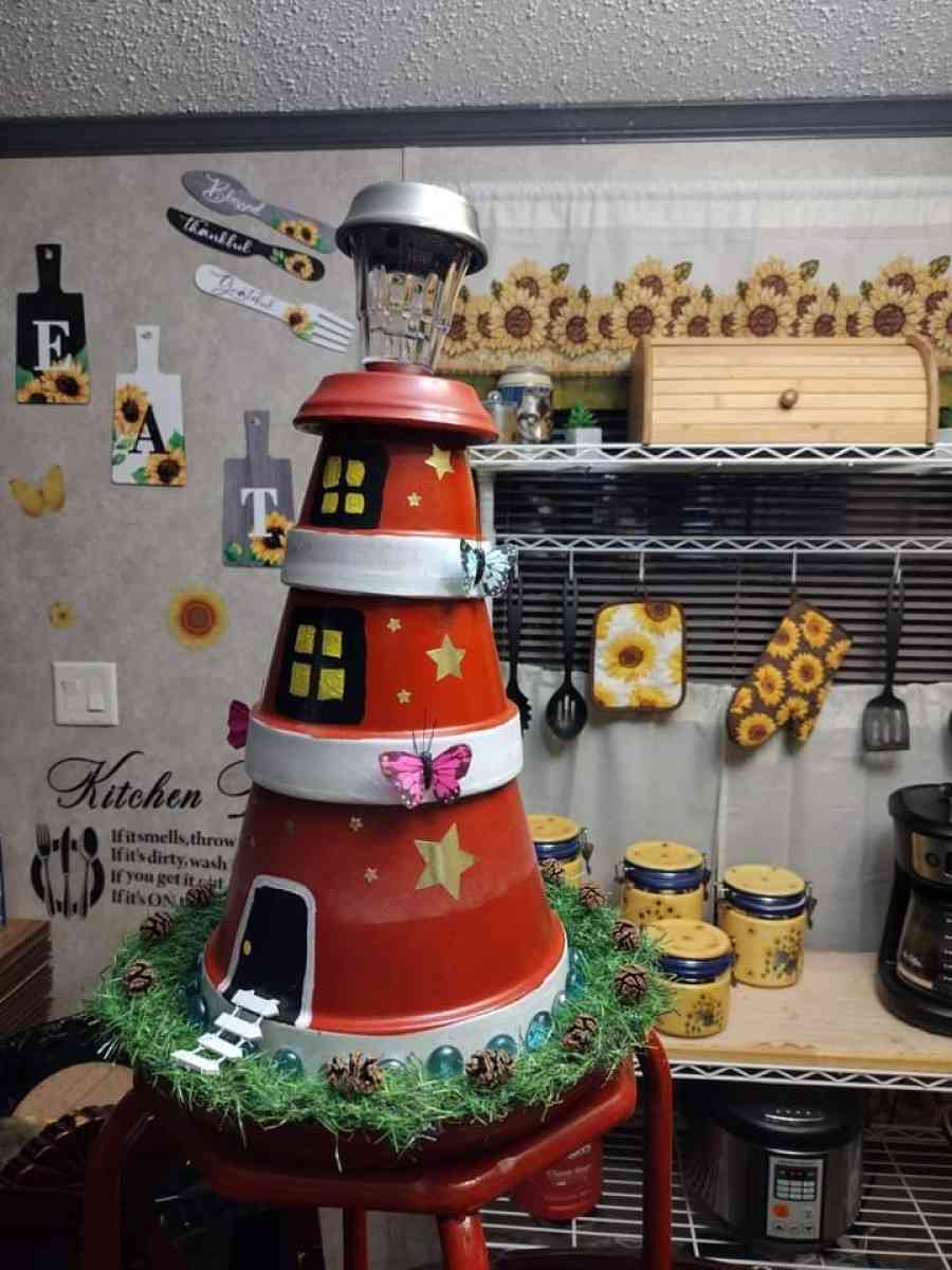 homemade lighthouse