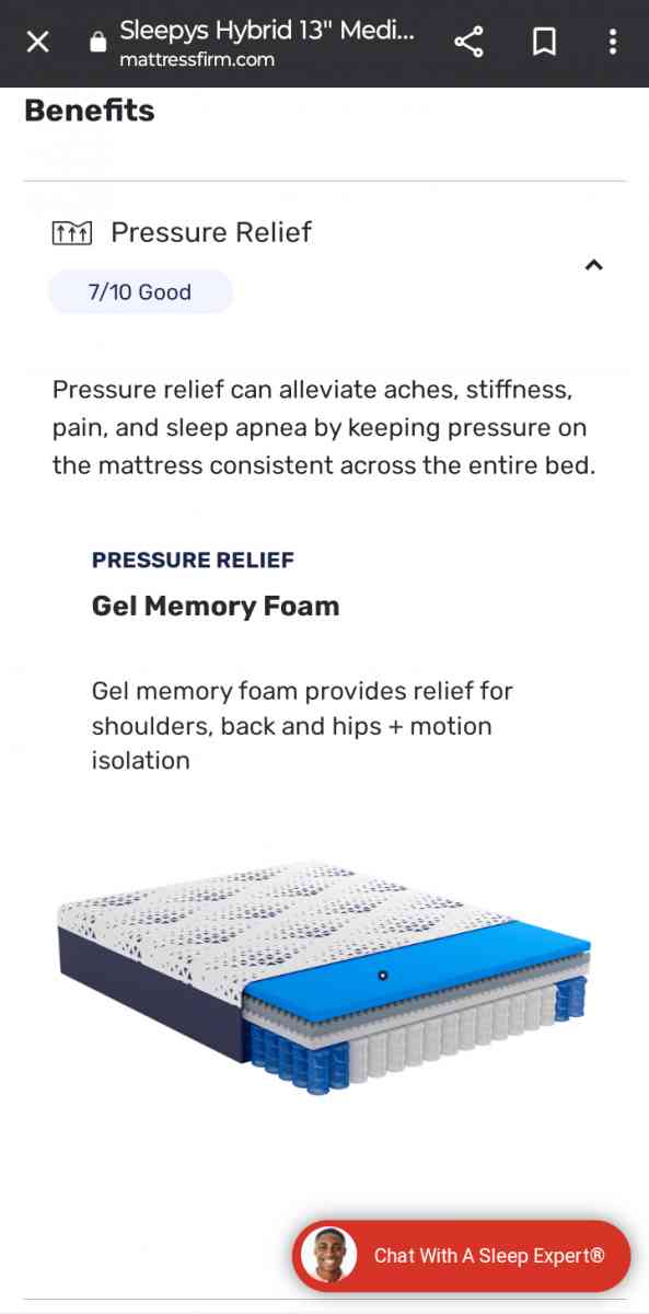 Brand new King size mattres sleepys medium hibryd