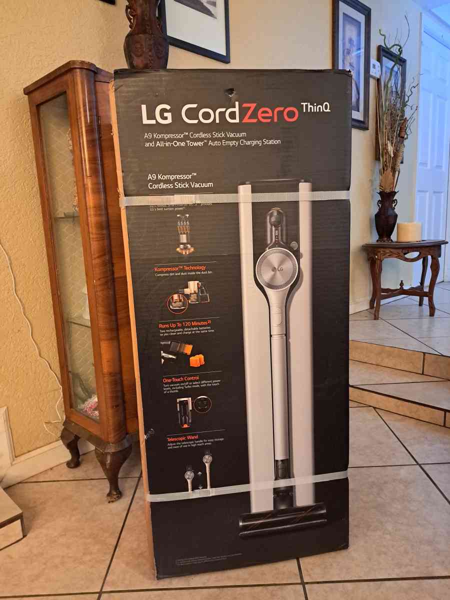 LG cord zero all in one stick vacuum with power mop