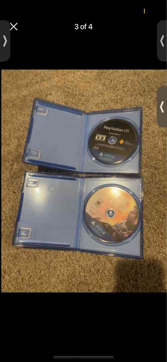 PSVR with mount and 2 games