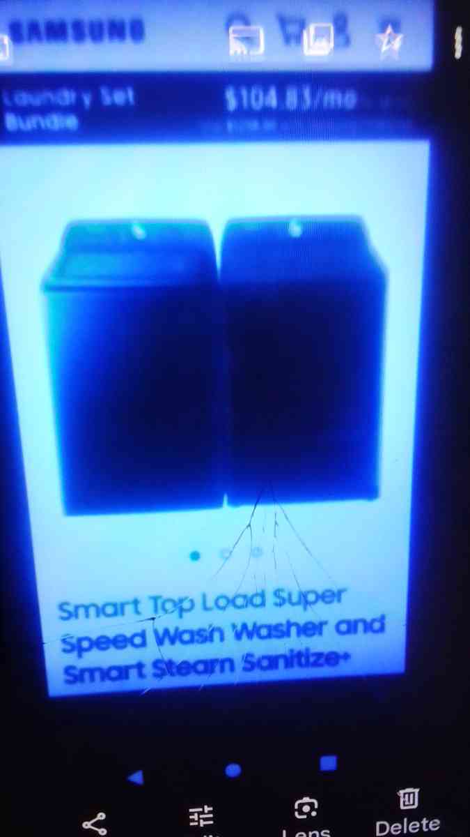 Samsung washer and dryer
