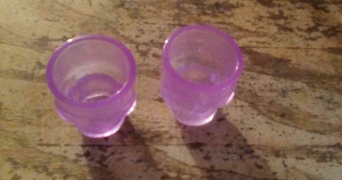 3D skull shot glasses glow in the dark UV