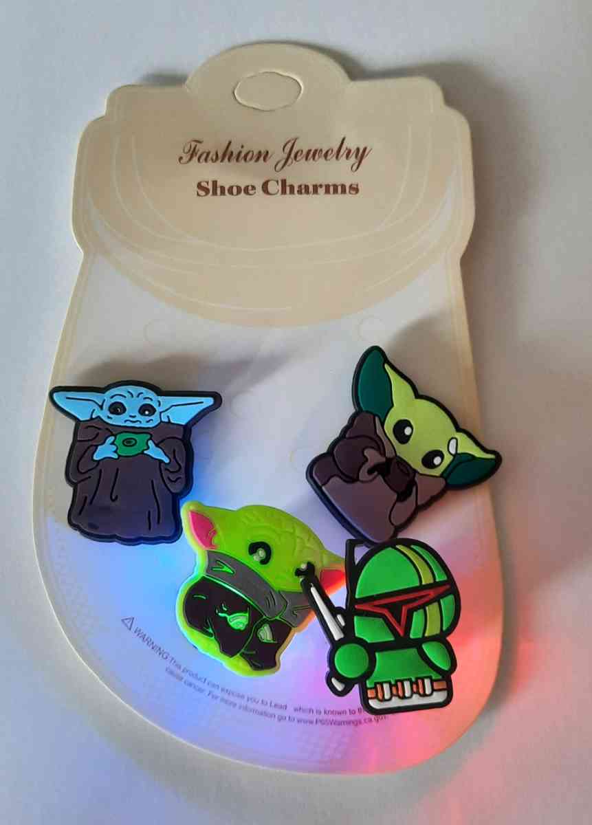 Yoda Light Up Croc Charms