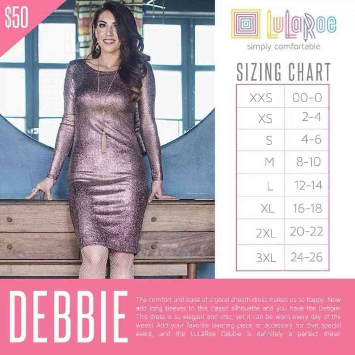 NWT 3XL LuLaRoe Debbie 25 Fits size 24to 26 Retails for 50