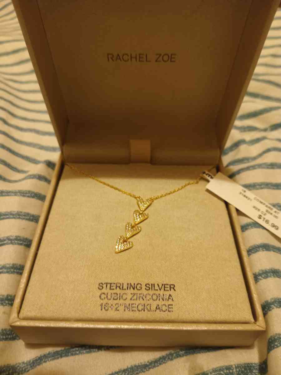 sterling silver necklace hearts chains