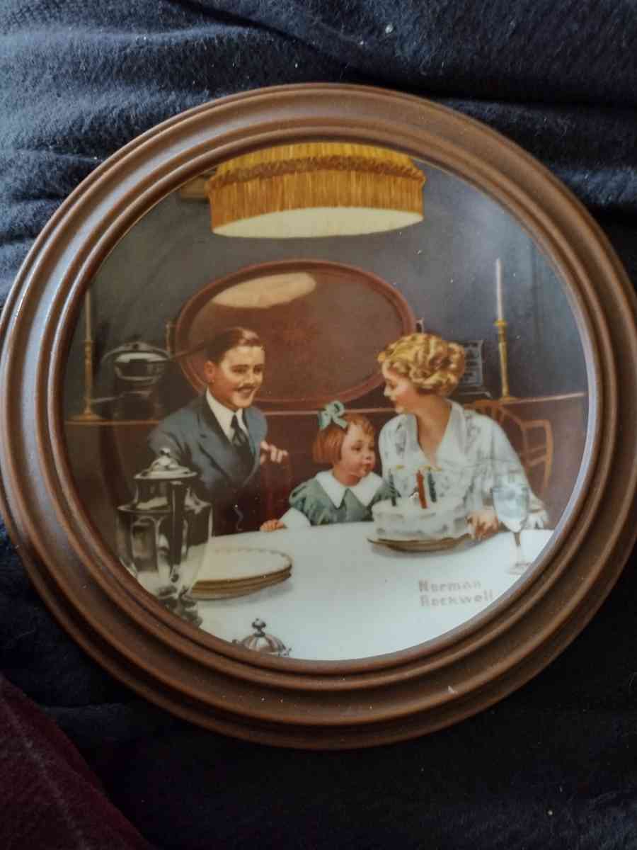 Norman Rockwell plates