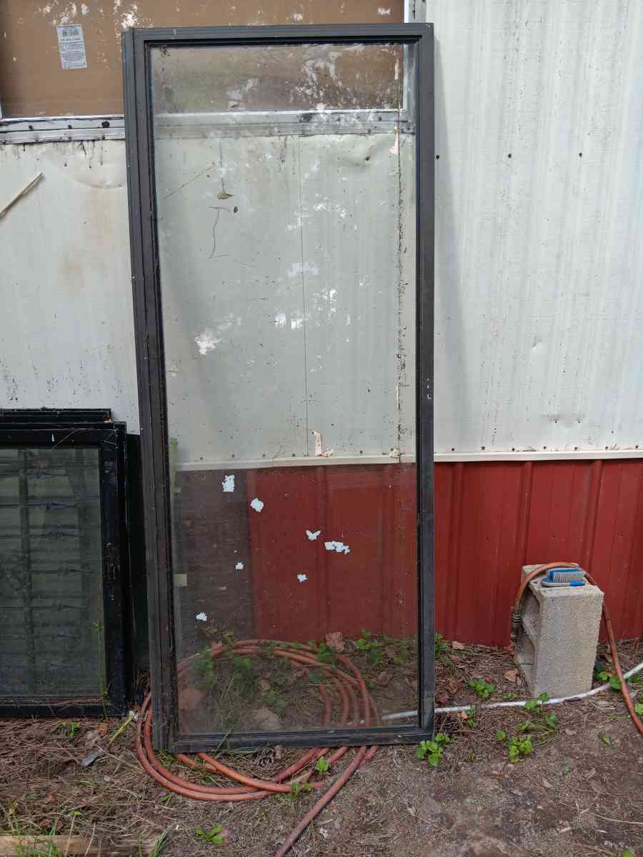 1 storm door and 2 windows