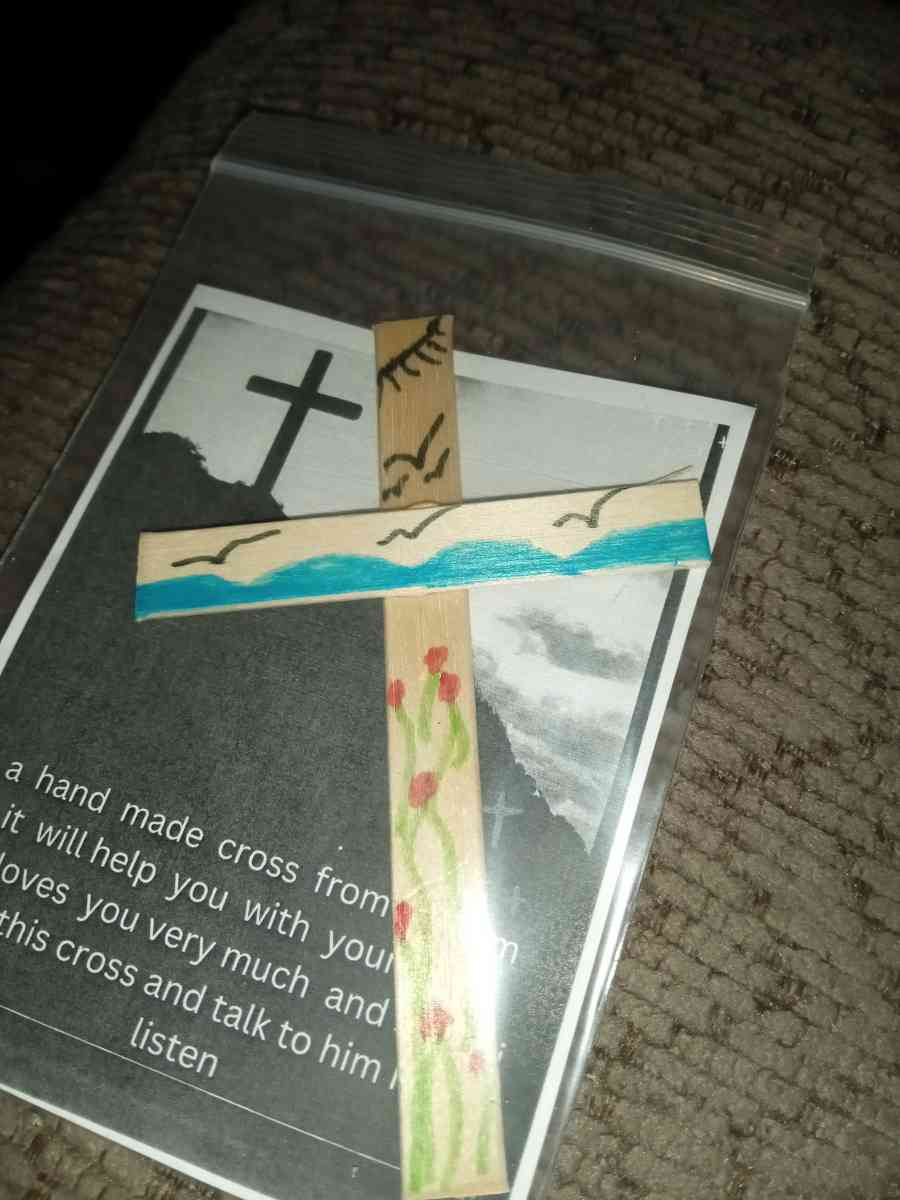 hand made crosses with gods  help