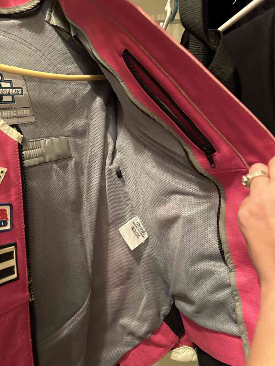 motorcycle helmet and jacket