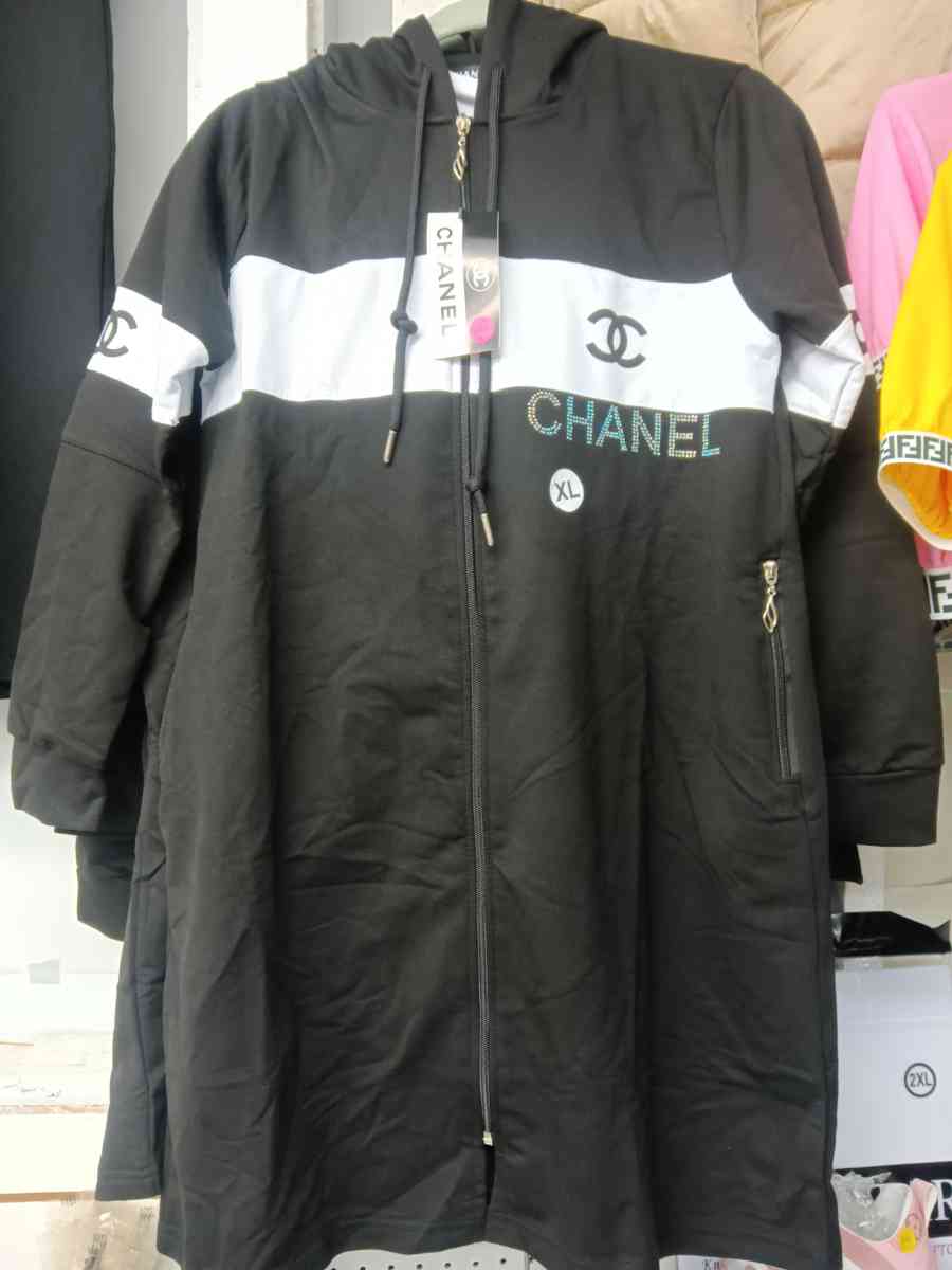 Chanel 3 piece hood pants set