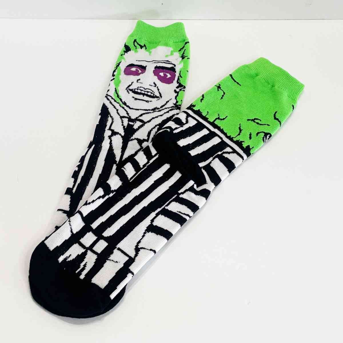 Beetlejuice Character Socks Adult Size NEW