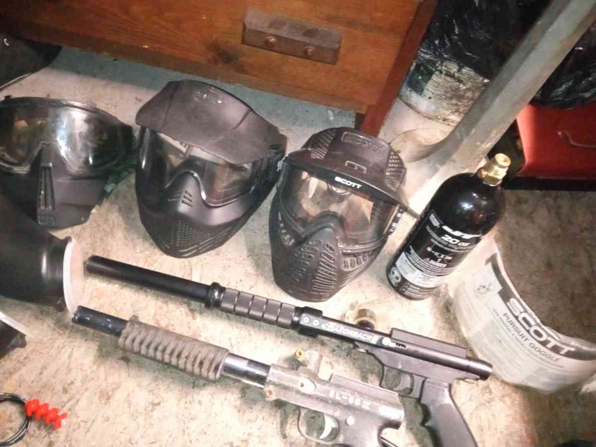 paintball set up for 4