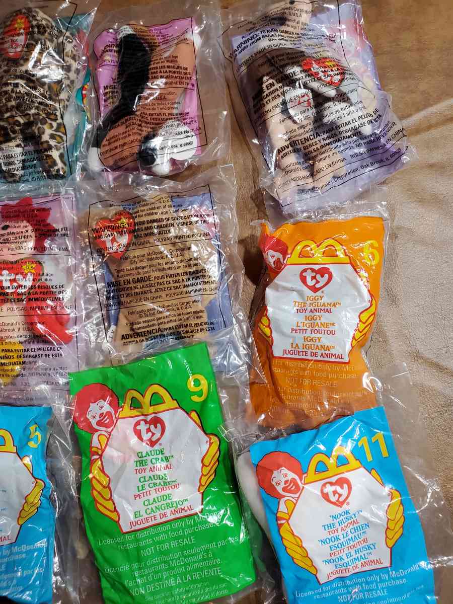 complete set ty beanies babied