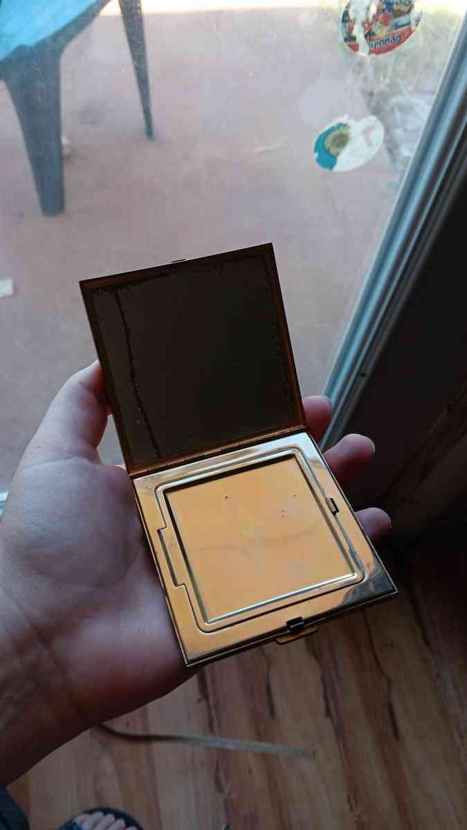 Antique mirror and make up set