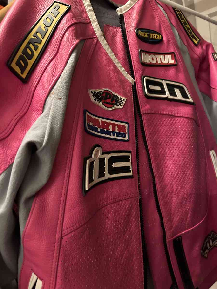 motorcycle helmet and jacket