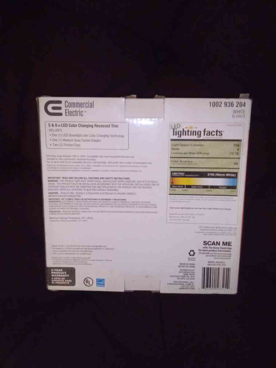 LED COLOR CHANGING RECESSED TRIM