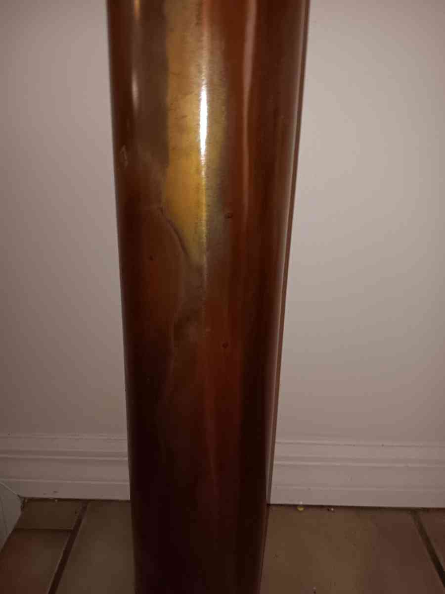 copper 2 ft tall vase decor with another 20 in of pushy will