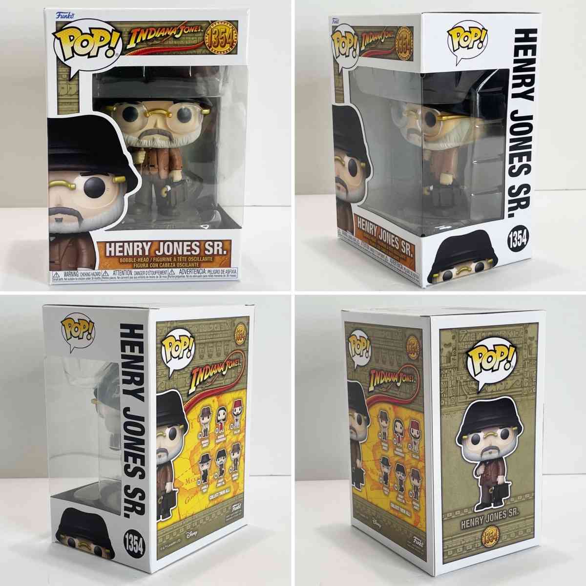8pc Complete Set Indiana Jones Funko Pops MIB