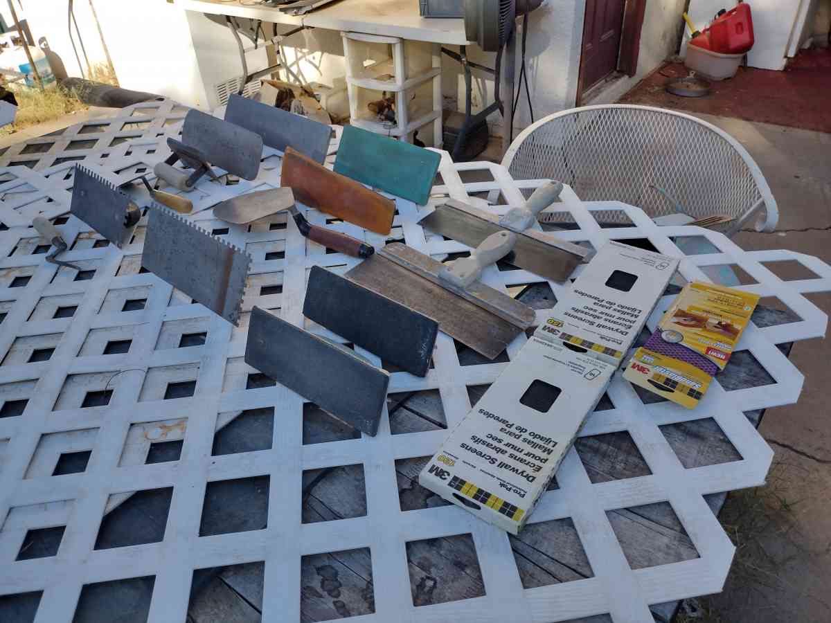 concrete drywall brick tools
