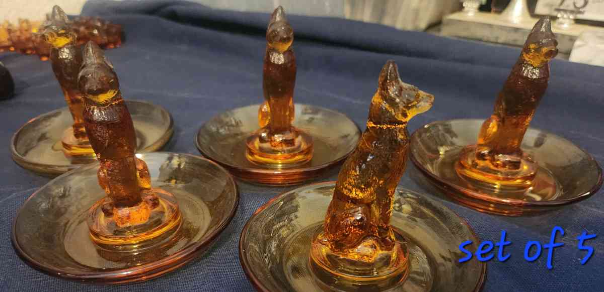 1930s Fostoria Glass Amber