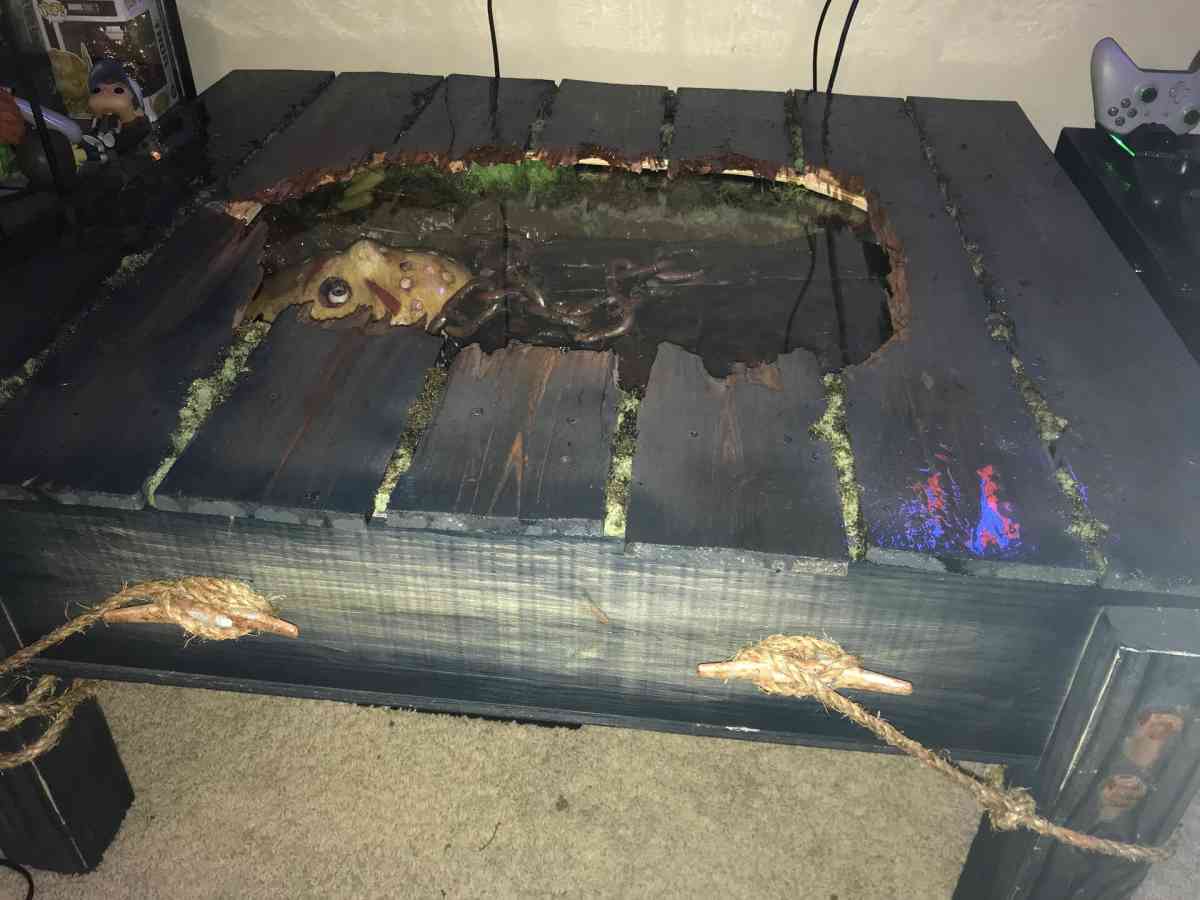 Friday the 13th lights up table