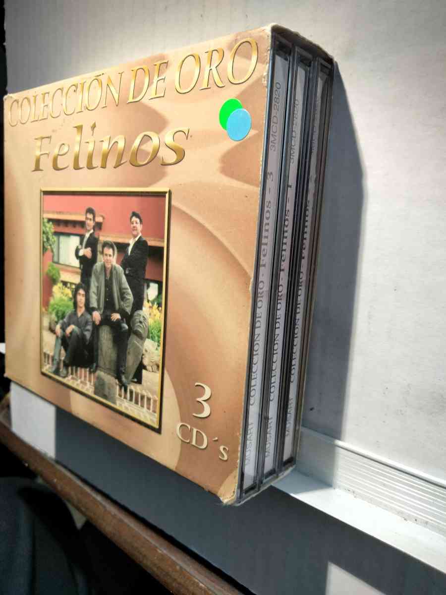 LOS FELINOS COLECCION DE 3 CDS USADOS EN EXC COND OPEN BOX