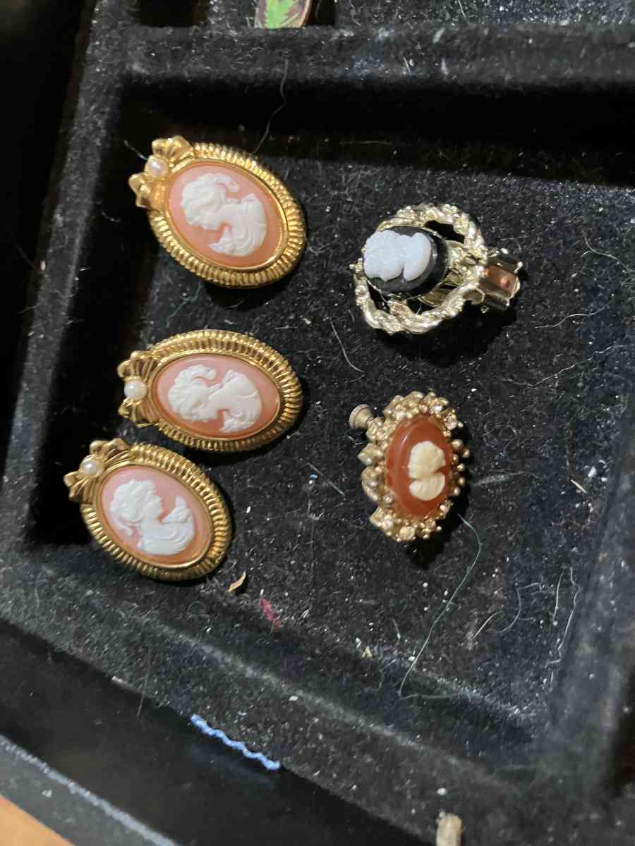 antique earring and pendant clips
