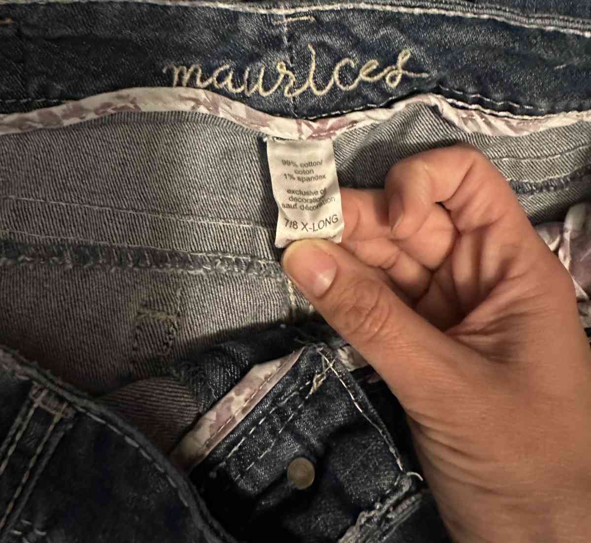 Womens Maurices Jeans Size 8 Long