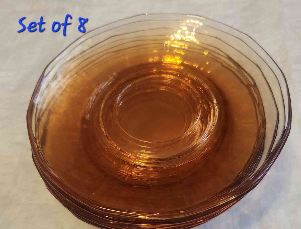 1930s Fostoria Glass Amber