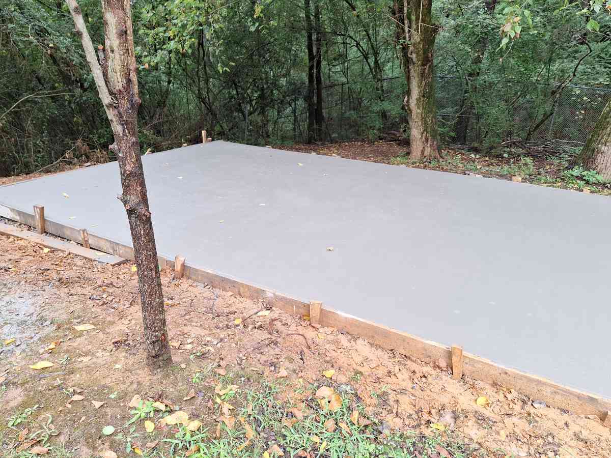 concrete patio