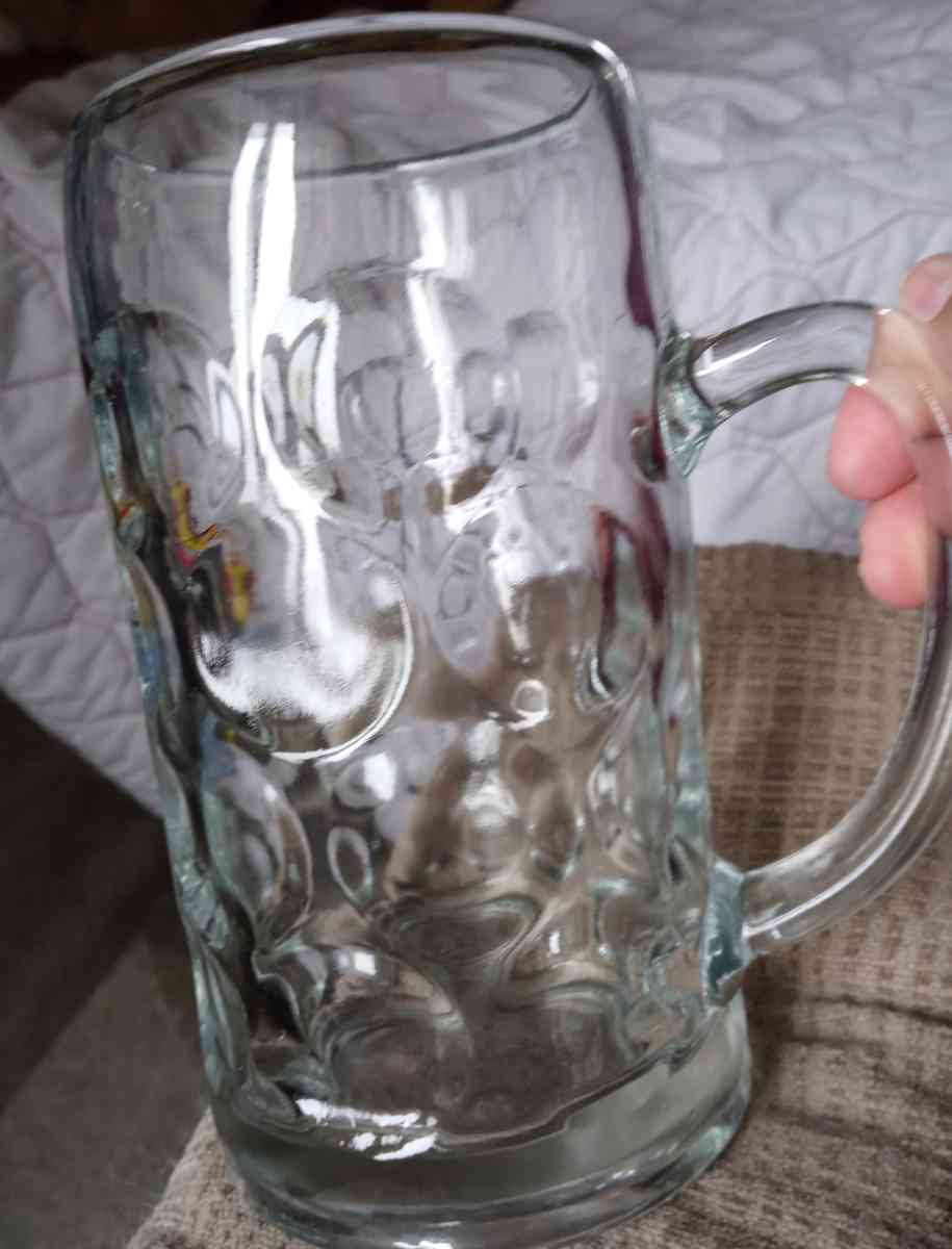 1970s VINTAGE STINE HEAVY GLASS MADE IN GERMANY