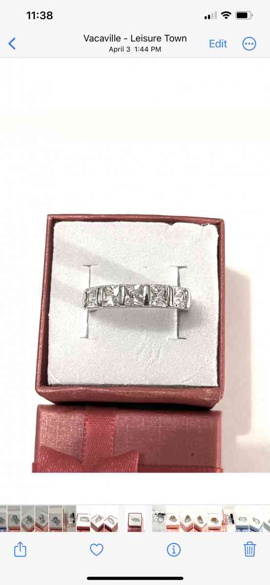 brand new solid silver wedding band size 7