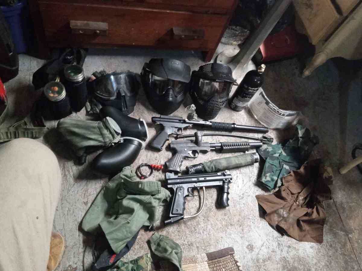 paintball set up for 4