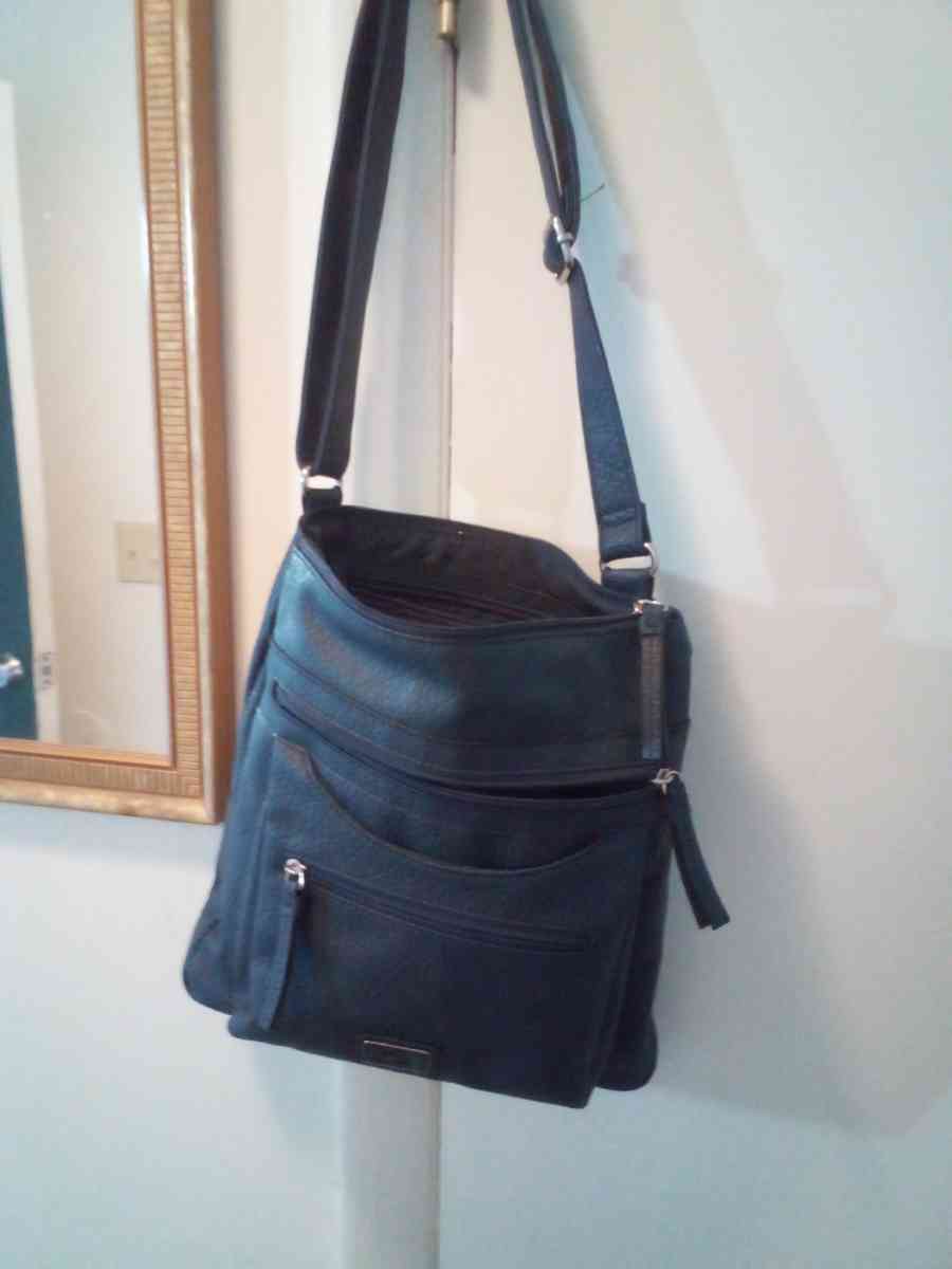 ladies bag blue with pockets
