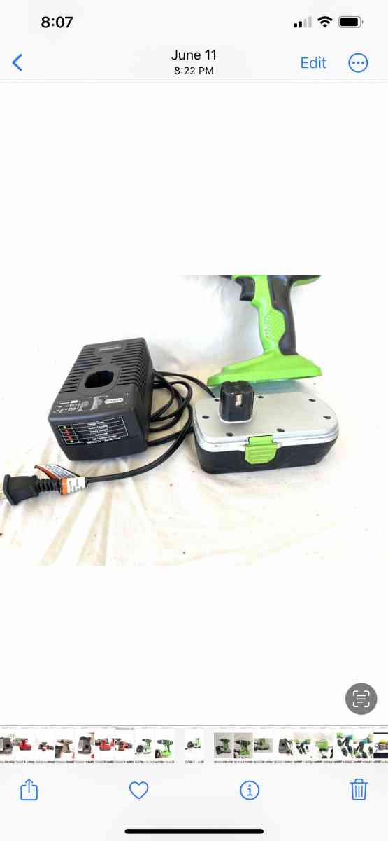 Like new  hardly used Kawasaki 18 V tool set