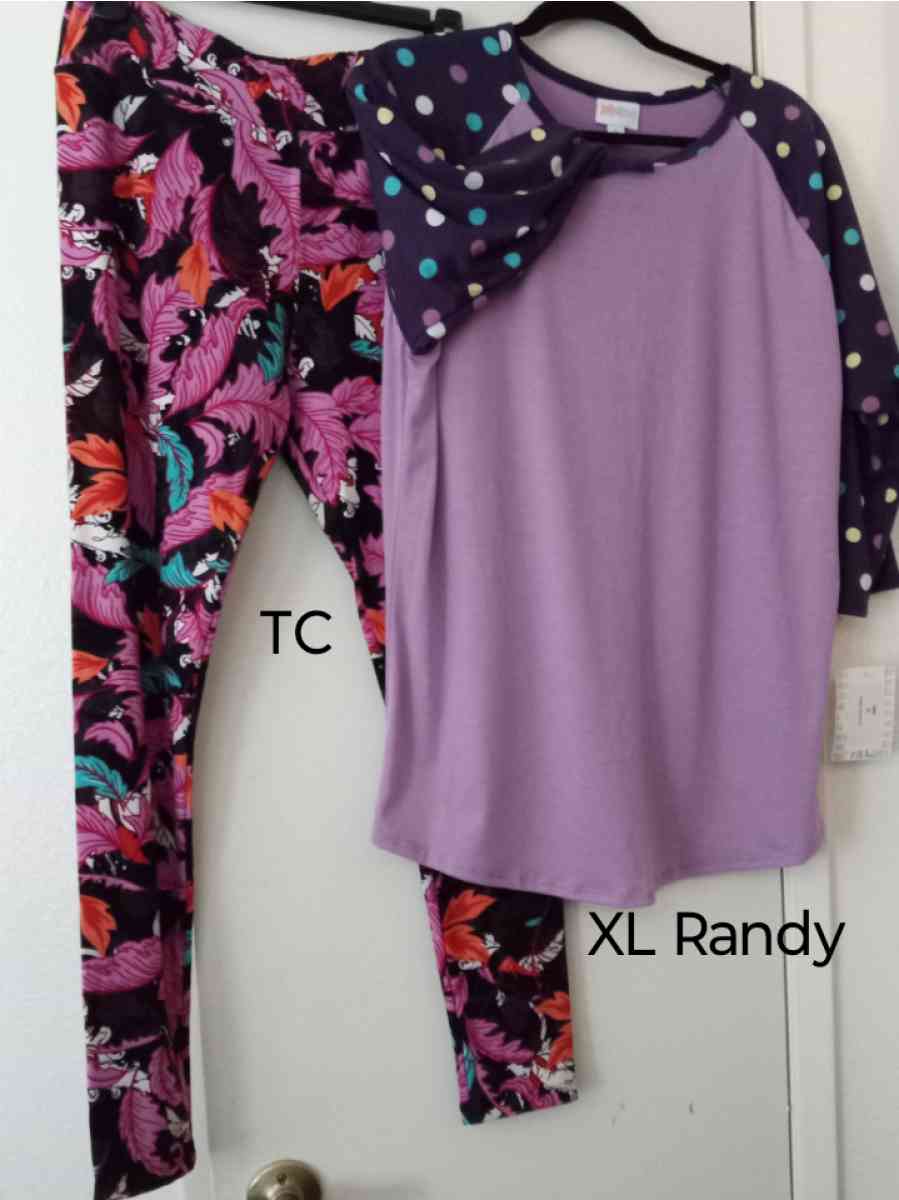 NWT LuLaRoe XL tops and TC leggings 28 each