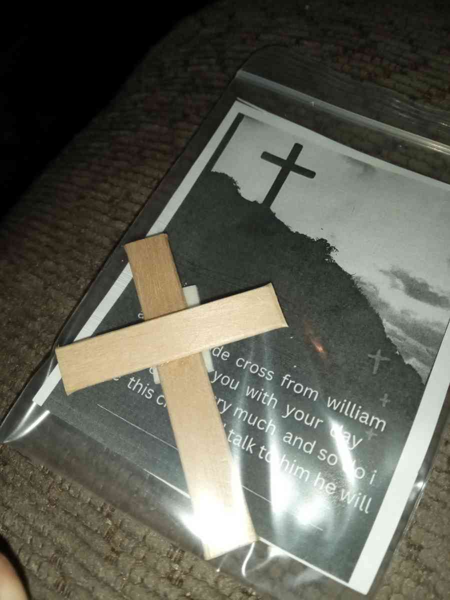 hand made crosses with gods  help