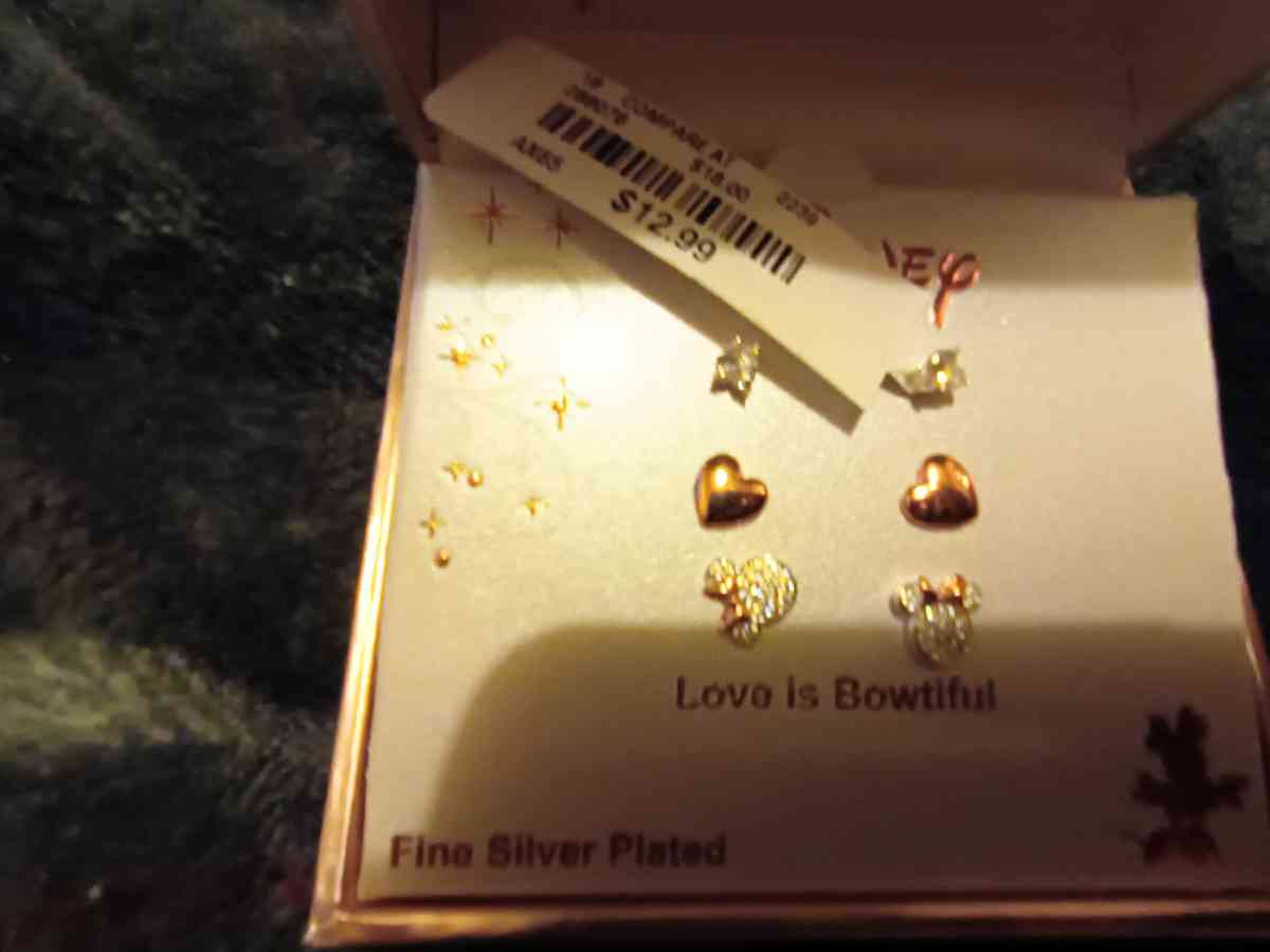 Disney earrings sterling silver