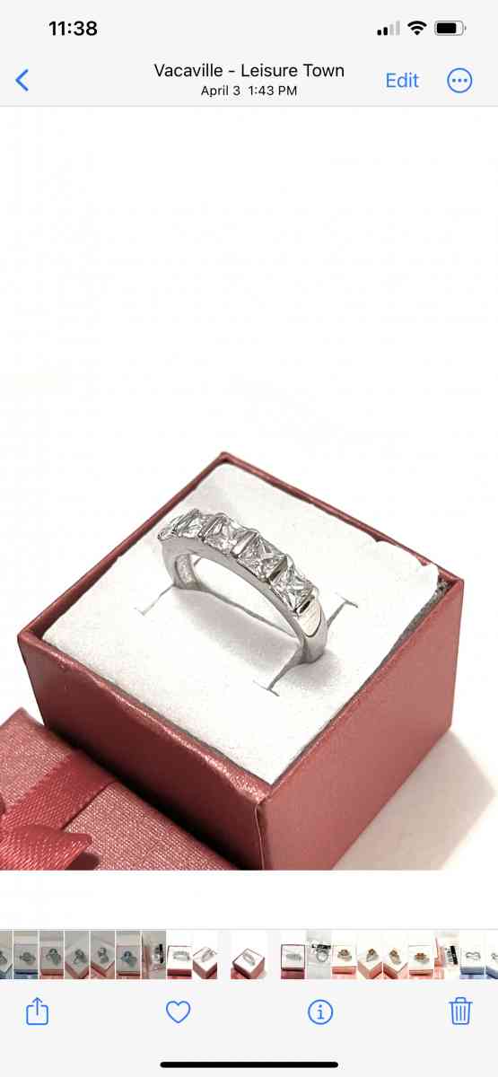 brand new solid silver wedding band size 7