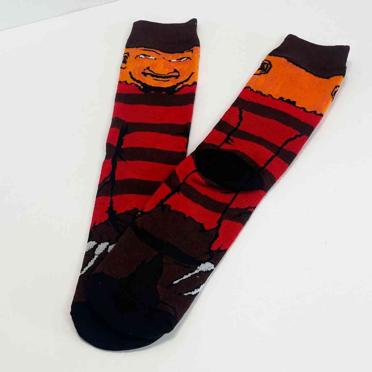 Freddy Krueger Horror Character Socks Adult NEW