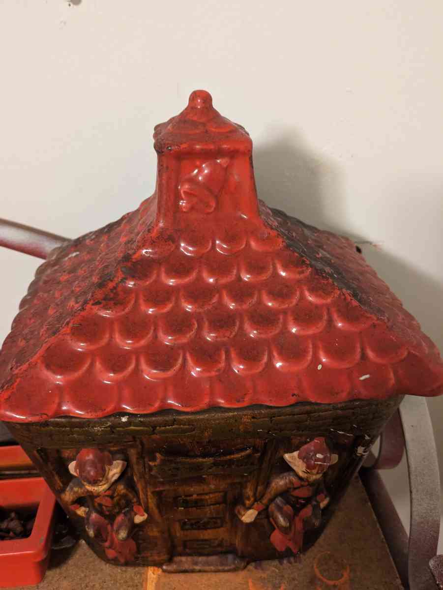 1950 to 1970 Fairy Pixie Schoolhouse cookie jar