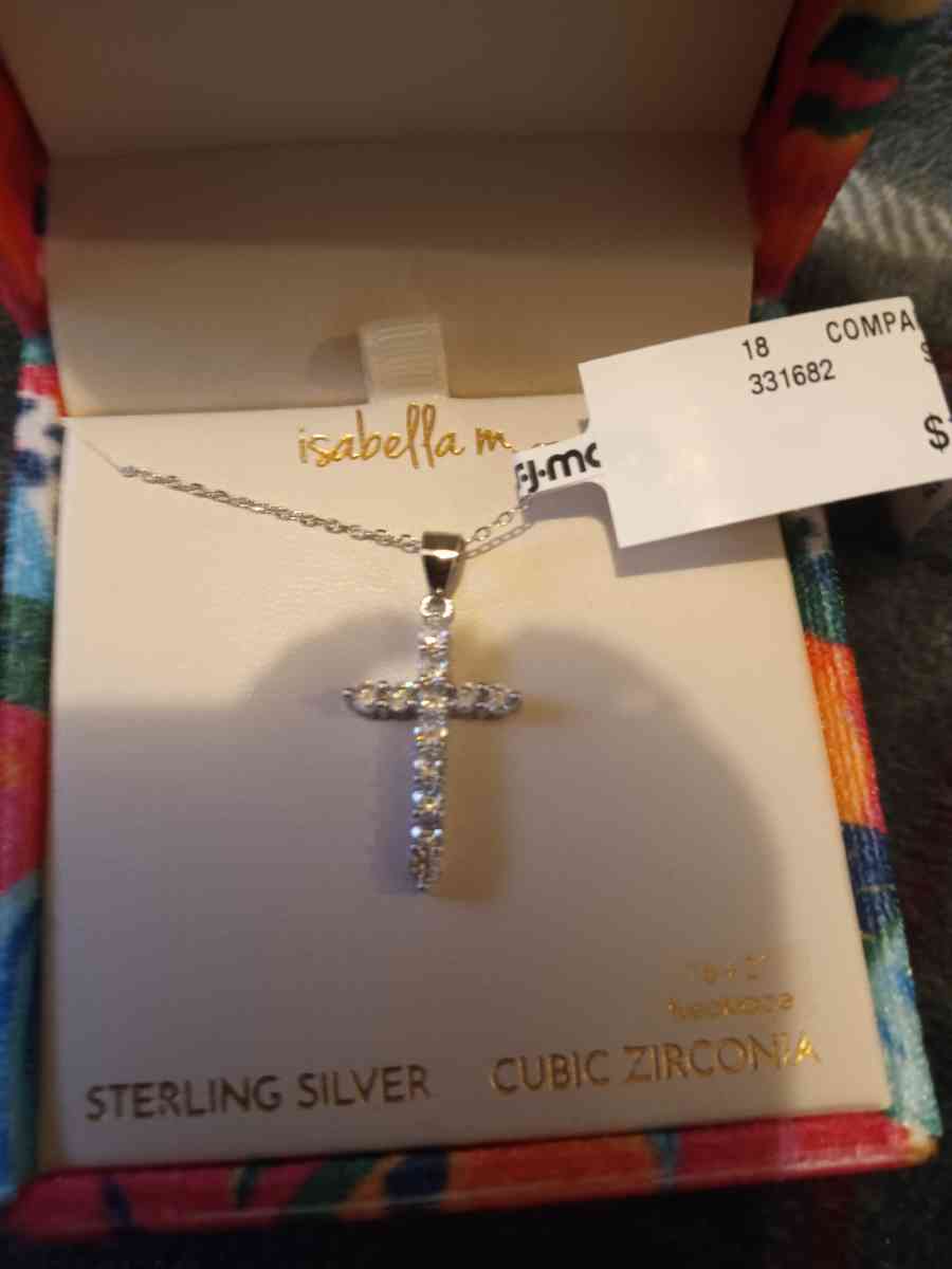 sterling silver cross necklace