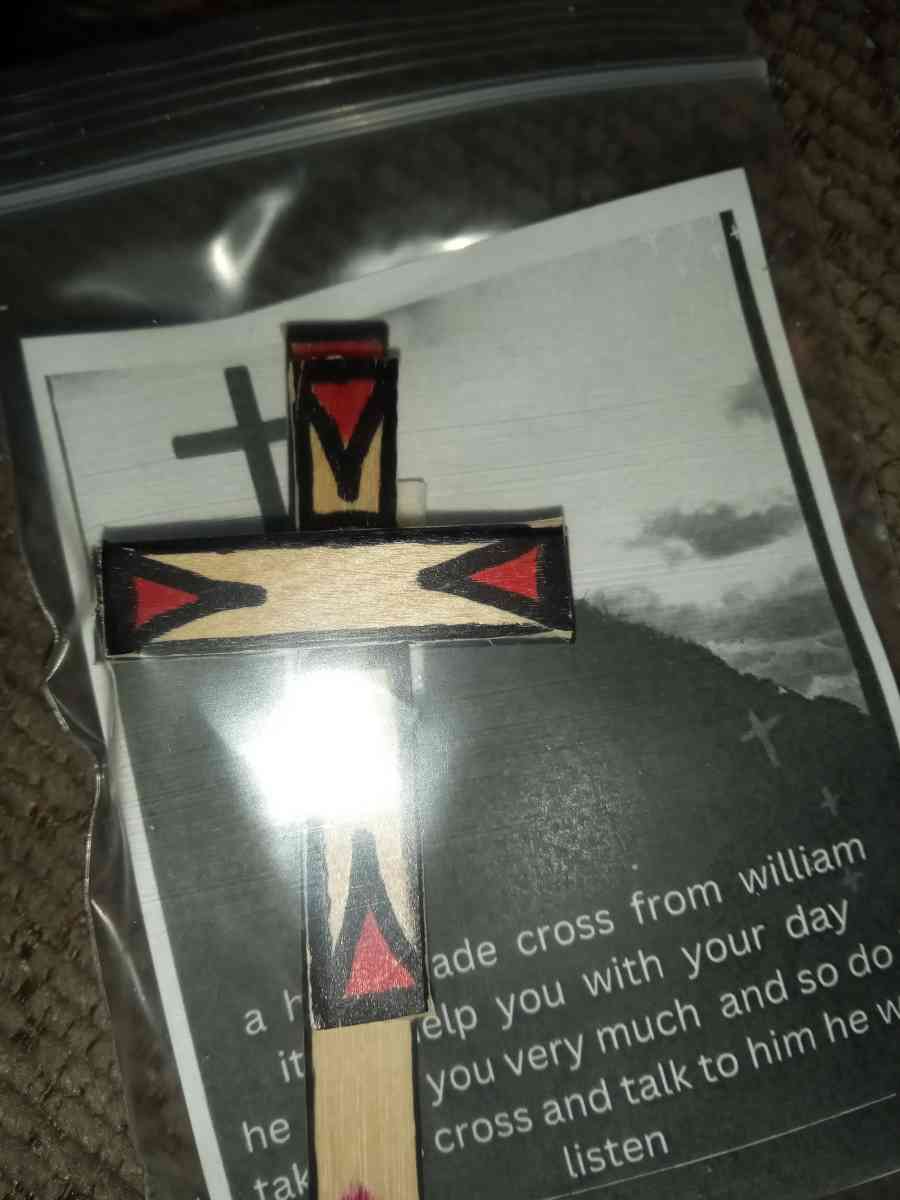 hand made crosses with gods  help