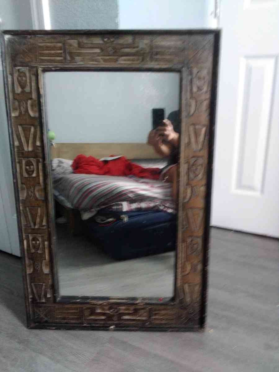 African mirror handcarve