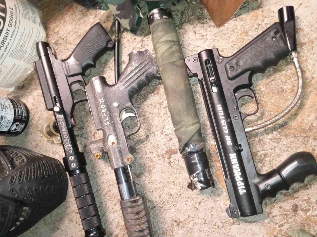 paintball set up for 4