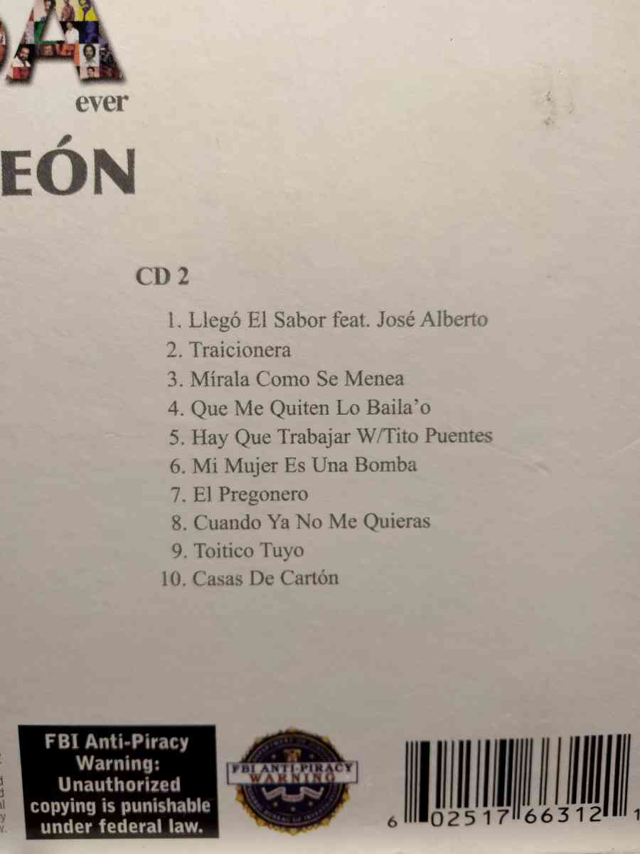 OSCAR DLEON THE GREATEST SALSA CD USADO EN EXC COND
