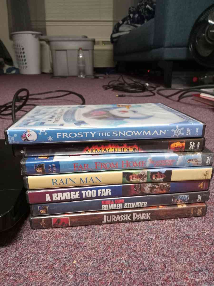 DVDS movies and BlurayDVD player with hookups