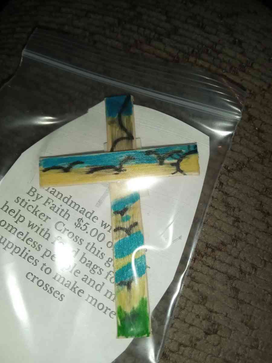 hand made crosses with gods  help