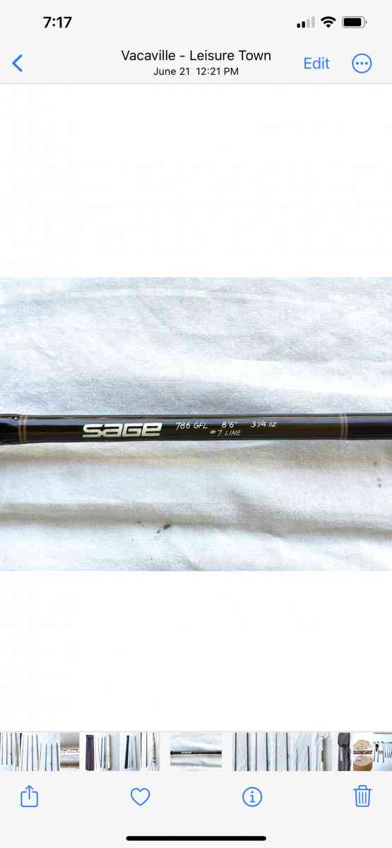 great condition Sage 8 and half ft fly fishing Rod
